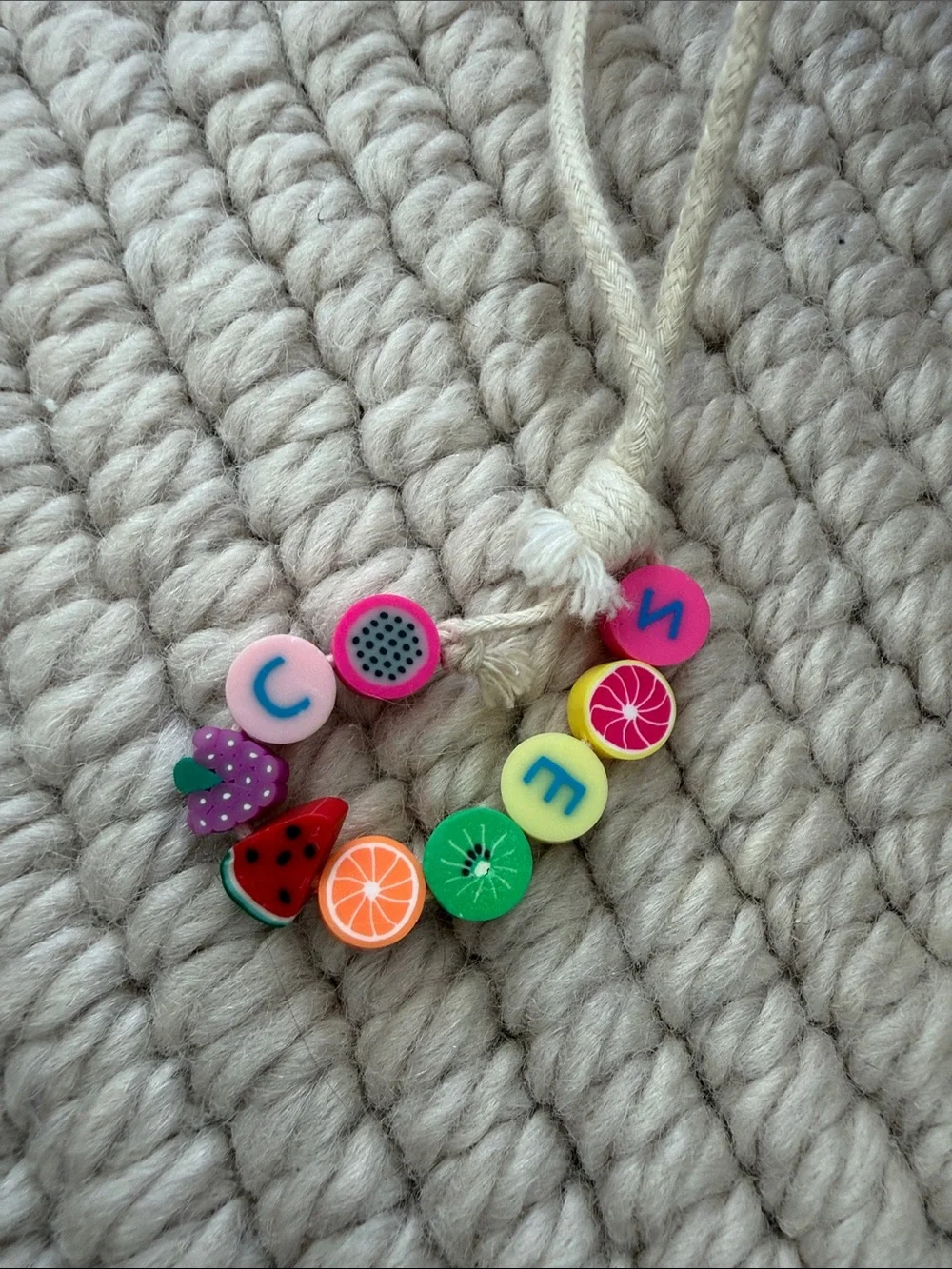 Zara girls summer basket bag with cute fruit charm details